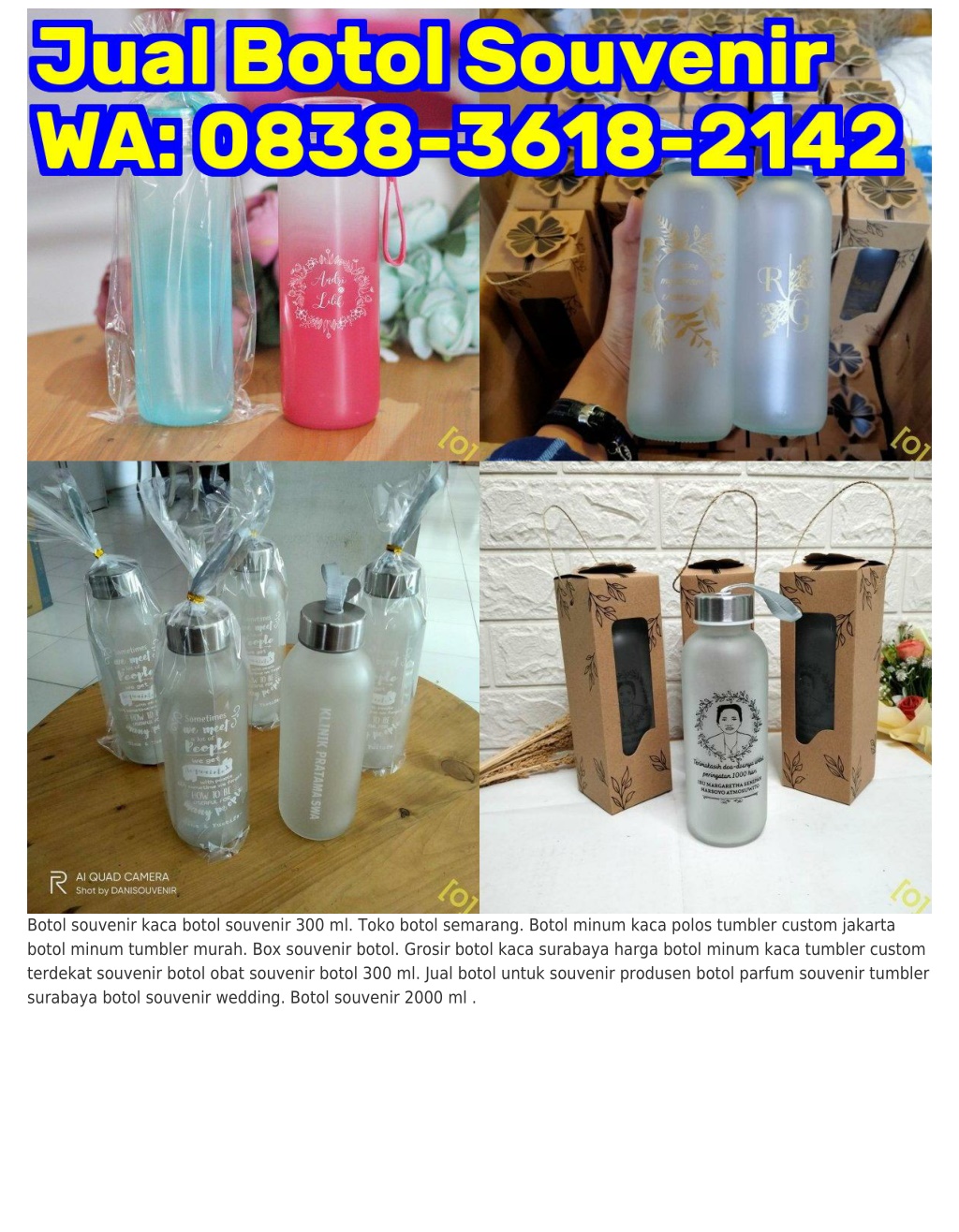 PPT O8383Ϭl82l42 WA Souvenir Botol 0 5 Liter Contoh Souvenir Dari