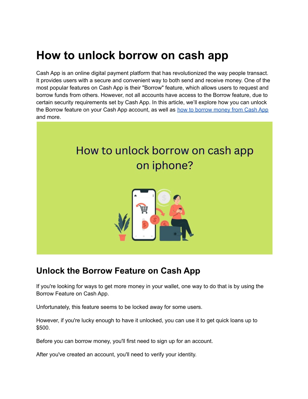 Ppt How To Unlock Borrow On Cash App Common Methods Powerpoint