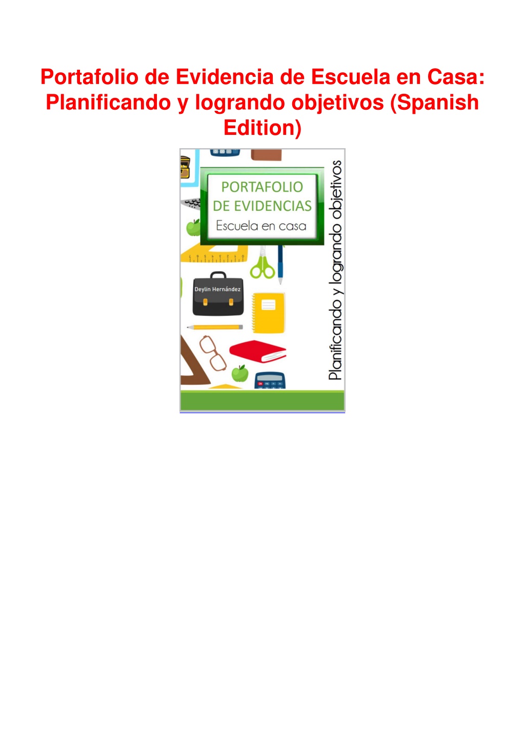 PPT PDF BOOK Portafolio De Evidencia De Escuela En Casa Planificando