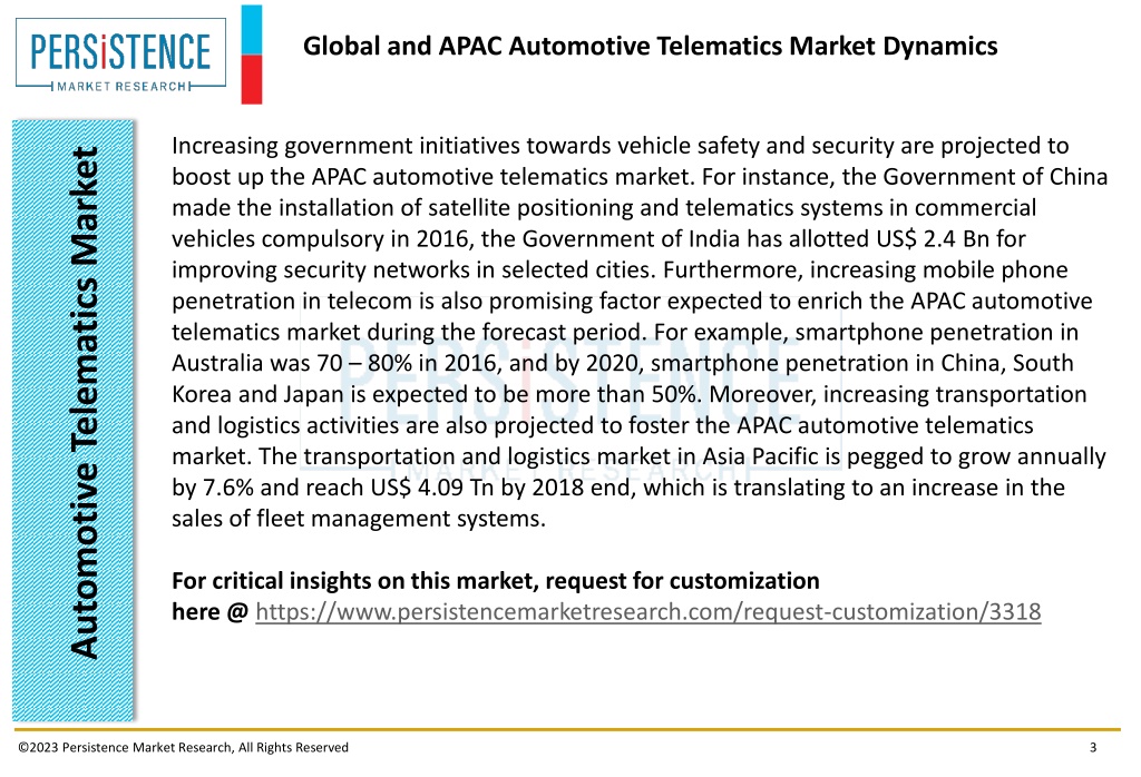 PPT The Rapidly Growing Automotive Telematics Market PowerPoint