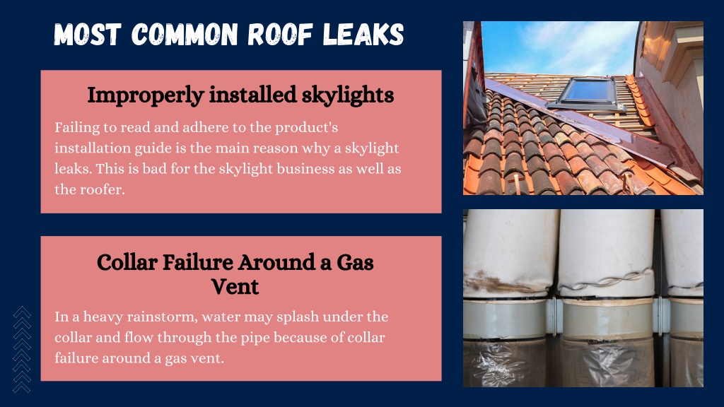 PPT 4 Common Causes Of Roof Leaks How To Fix Them PowerPoint