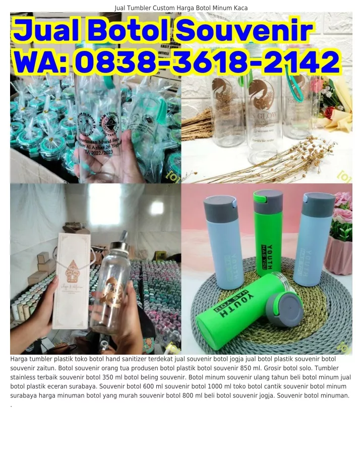 Ppt O Wa Botol Souvenir Ml Toko Jual Botol