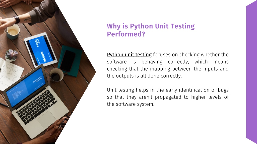 Ppt Python Unit Testing Key Benefits Features And Frameworks