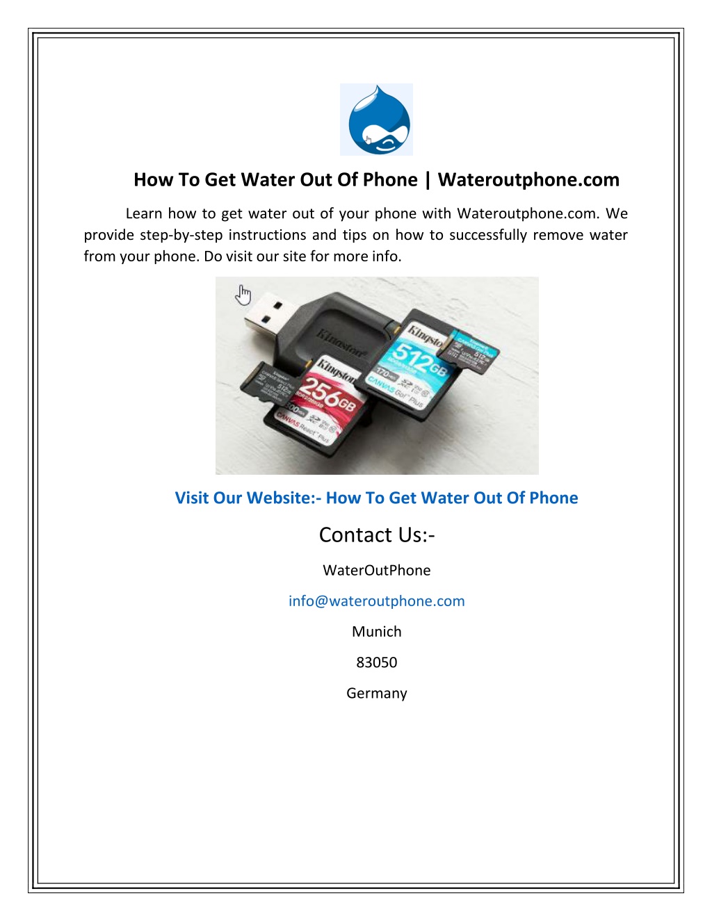 PPT How To Get Water Out Of Phone Wateroutphone PowerPoint