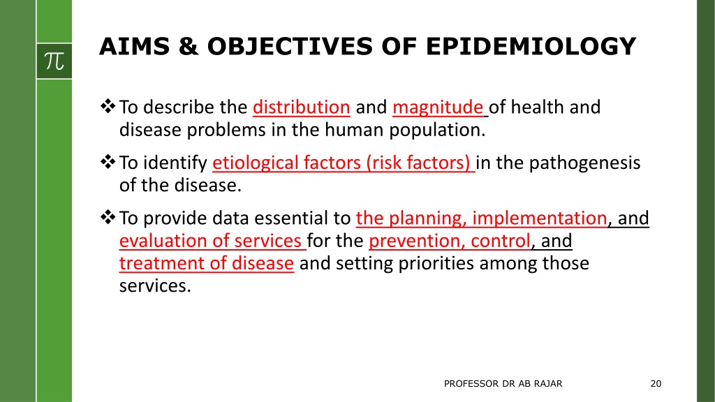 PPT BASIC PRINCIPLES OF EPIDEMIOLOGY PowerPoint Presentation Free