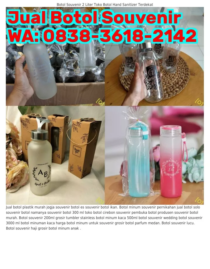 Ppt L L Wa Toko Souvenir Botol Jogja Tumbler Custom