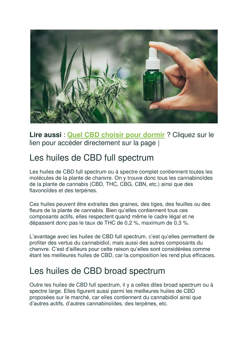 PPT Quelles Sont Les Meilleures Huiles De CBD PowerPoint