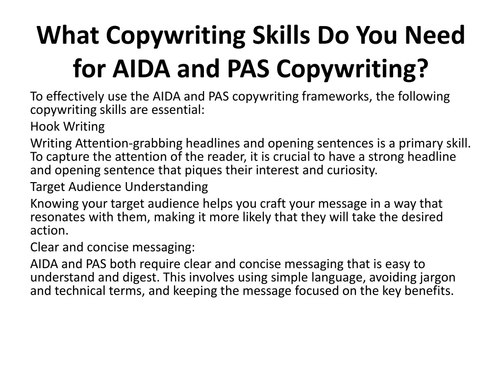 Ppt What Are Essential Copywriting Skills Every Writer Must Learn