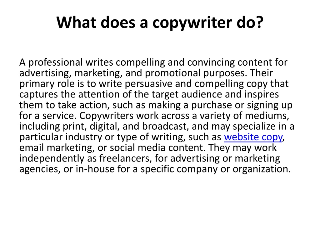 Ppt What Are Essential Copywriting Skills Every Writer Must Learn