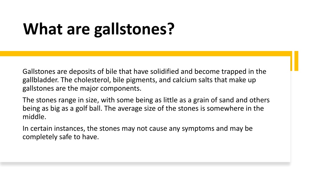 Ppt Exploring Gallstones Treatment Options Powerpoint Presentation