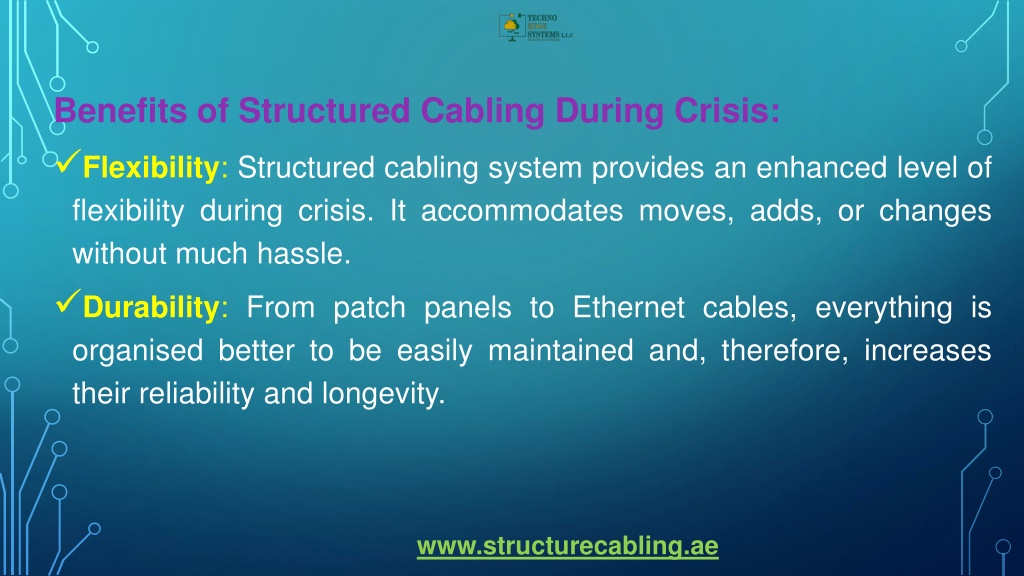 Ppt What Are The Benefits Of Structured Cabling During Crisis