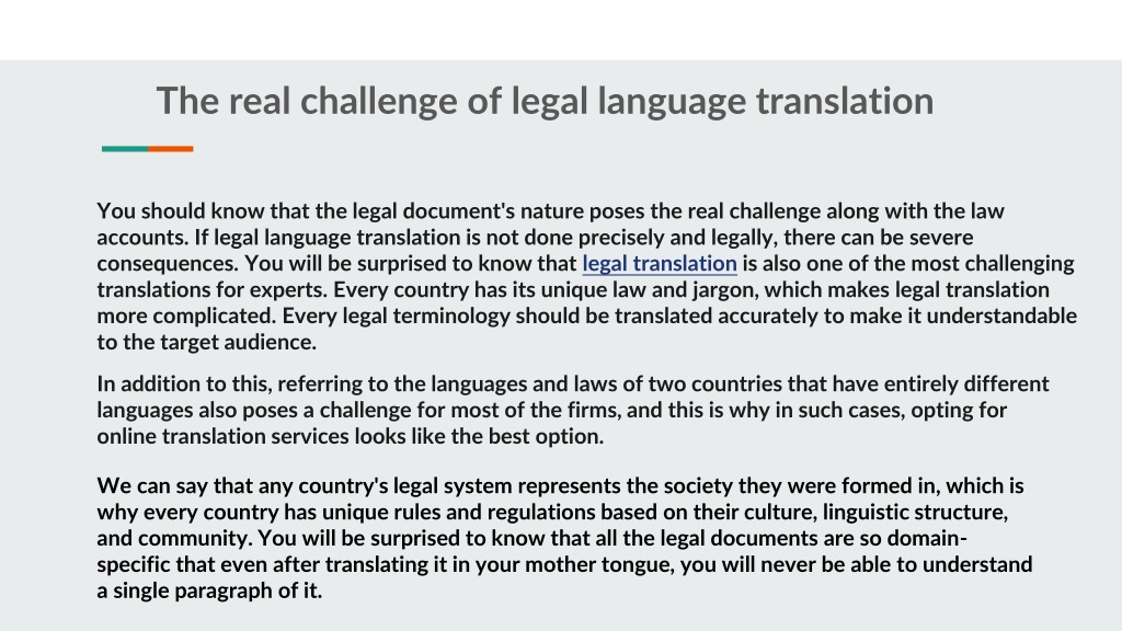 PPT Should We Leave Legal Document Translations To Professionals