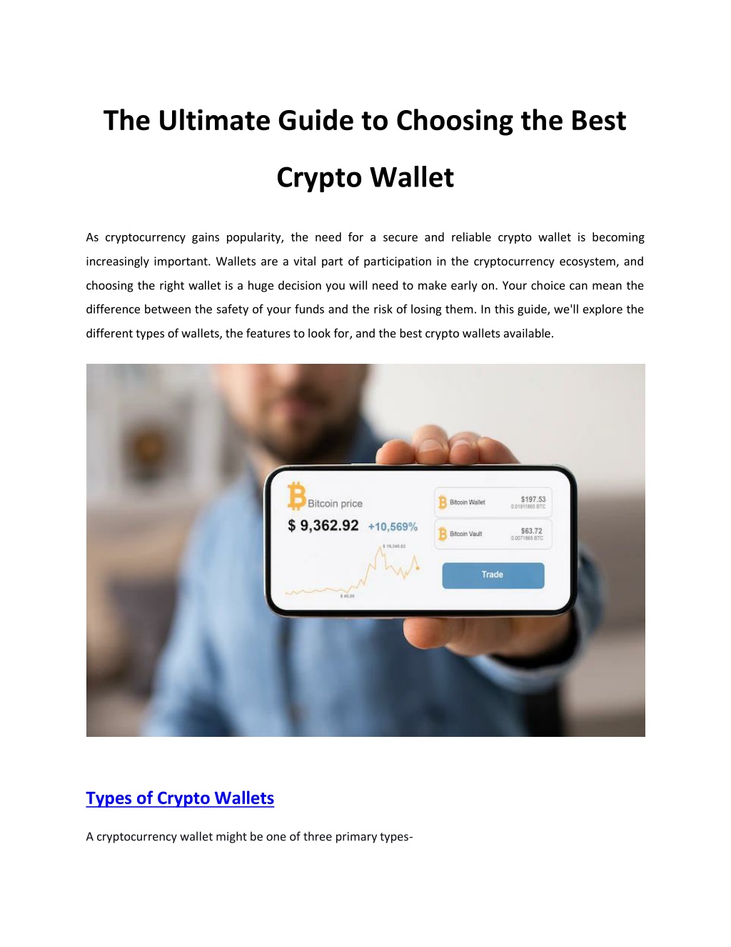 Ppt The Ultimate Guide To Choosing The Best Crypto Wallet Powerpoint