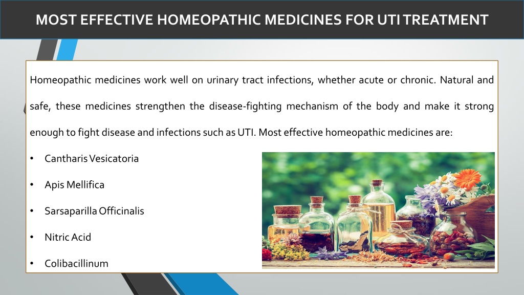 Ppt Most Effective Homeopathic Medicines For Uti Treatment Powerpoint