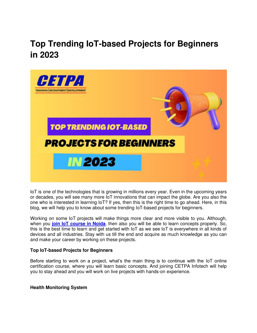 Ppt Top Trending Iot Based Projects For Beginners In Powerpoint