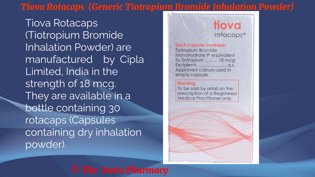 PPT Tiova Rotacaps Generic Tiotropium Bromide Inhalation Powder