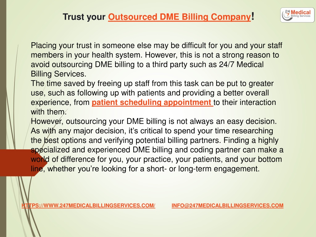 Ppt Most Common Mistakes To Avoid When Outsourcing Dme Billing