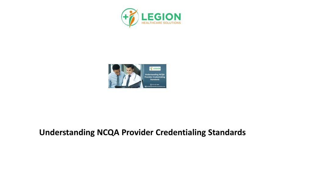 Ppt Understanding Ncqa Provider Credentialing Standards Powerpoint