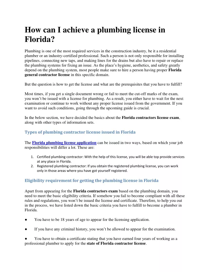 ppt-how-can-i-achieve-a-plumbing-license-in-florida-powerpoint