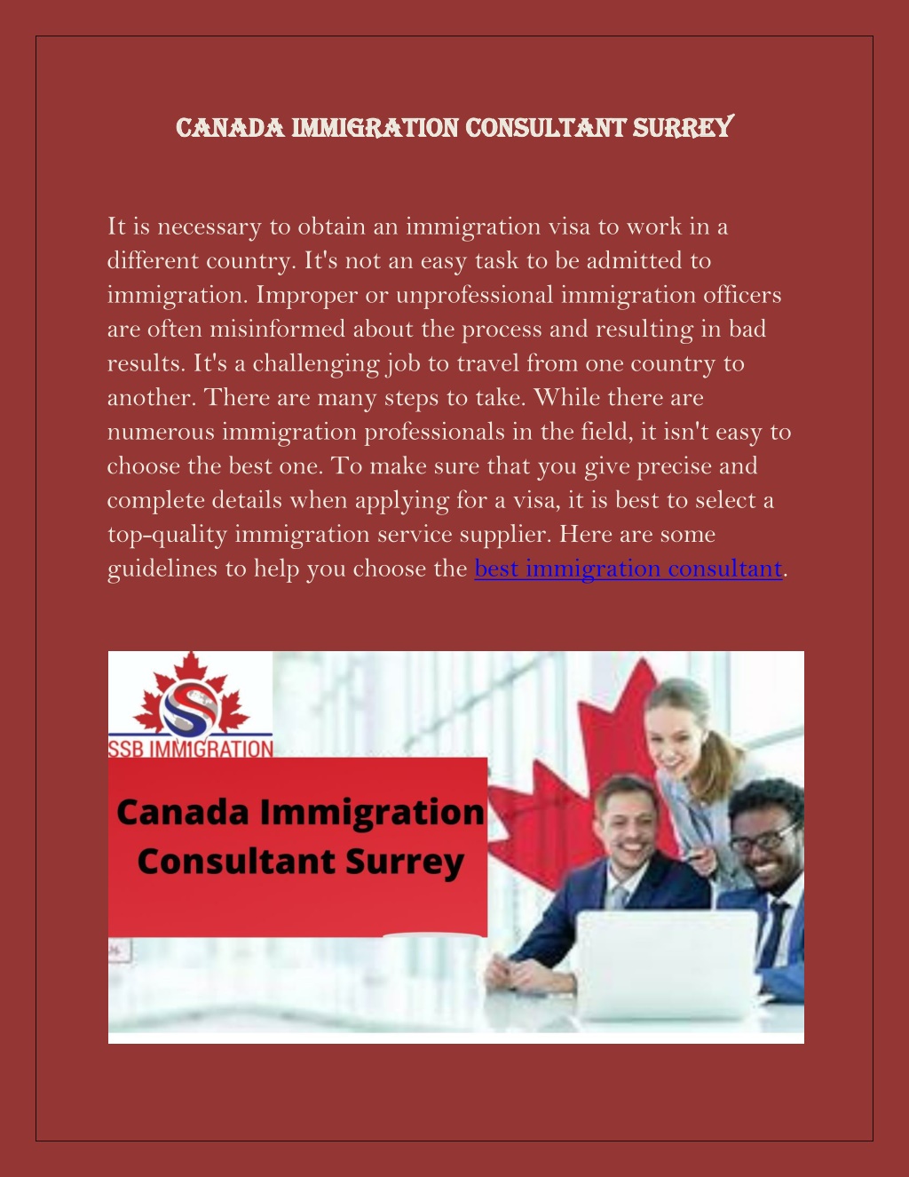Ppt Canada Immigration Consultant Surrey Powerpoint Presentation Free Download Id11294892 9755