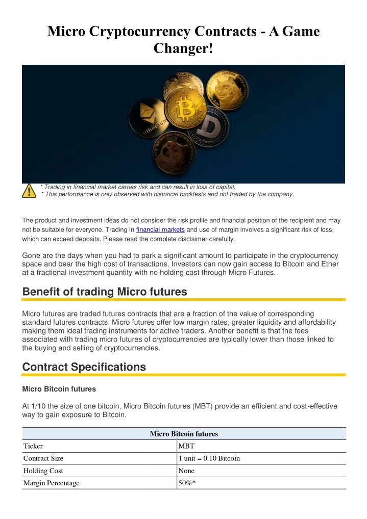 cryptocurrency contracts