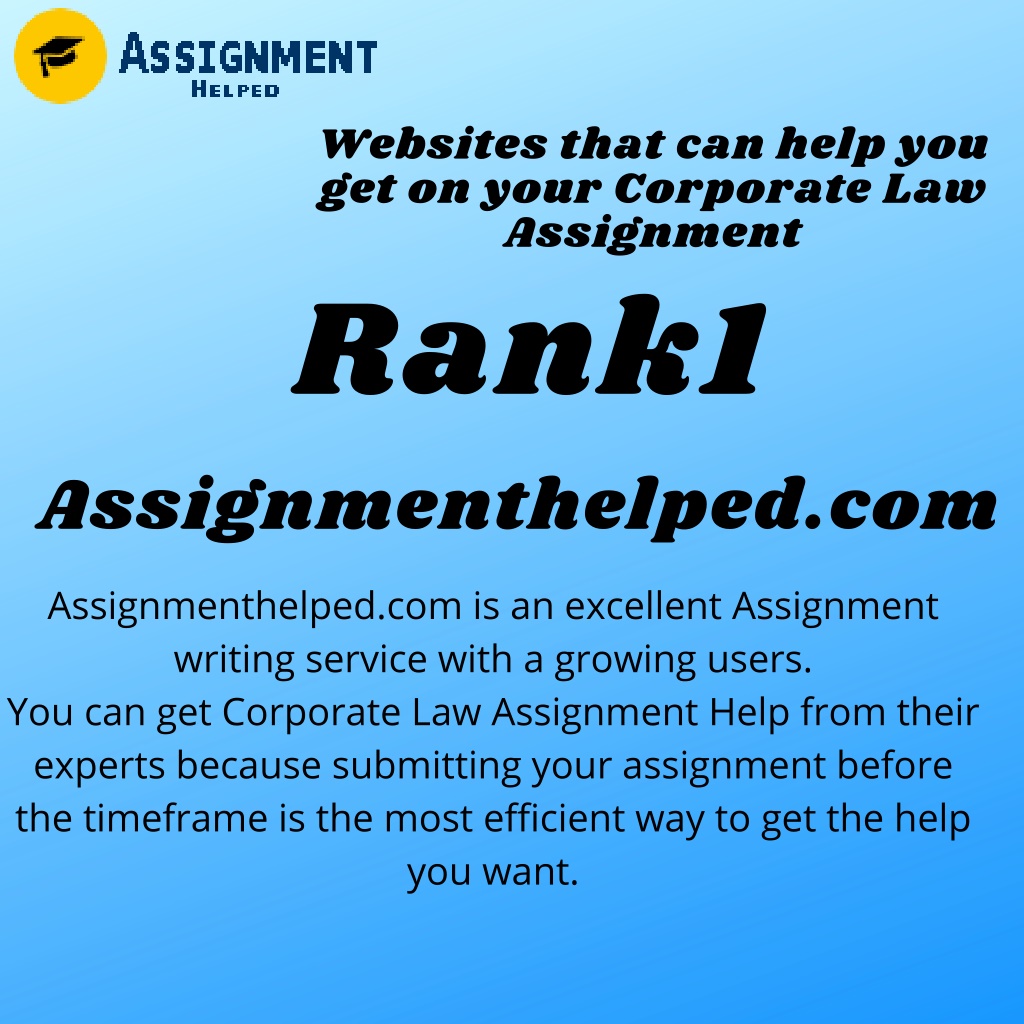 Ppt Corporate Law Assignment Help Powerpoint Presentation Free Download Id 11296450