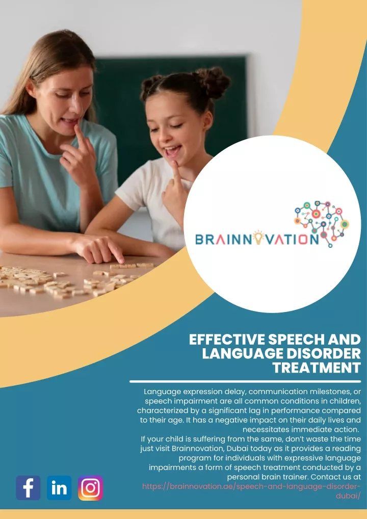 Ppt effective speech and language disorder treatment powerpoint