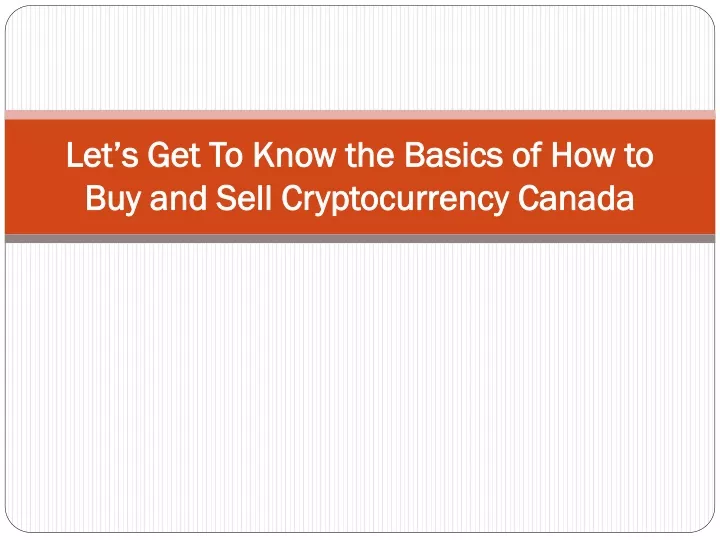 how to buy and sell cryptocurrency in canada