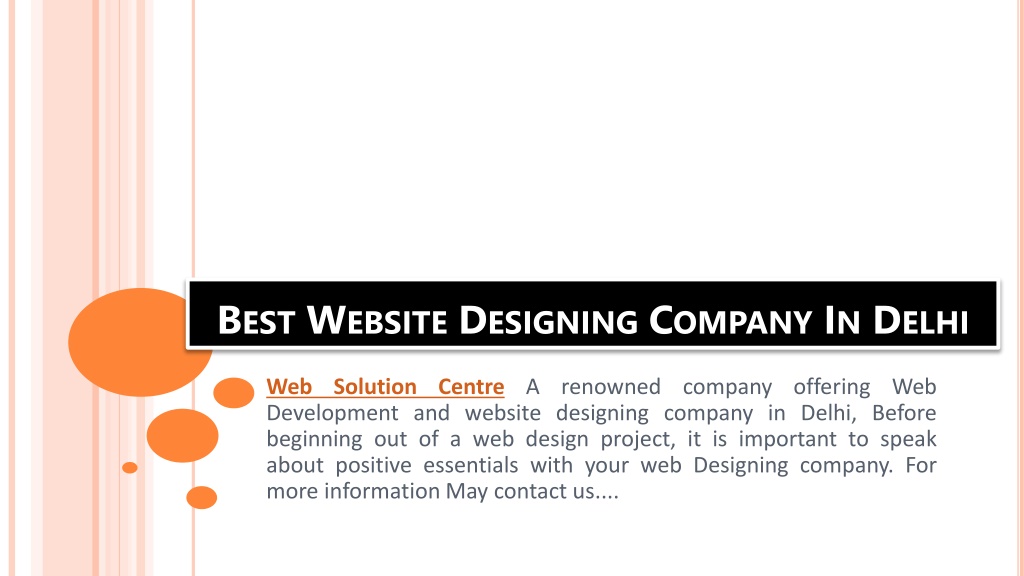 PPT - Best Website Designing Company In Delhi - Web Solution Centre ...
