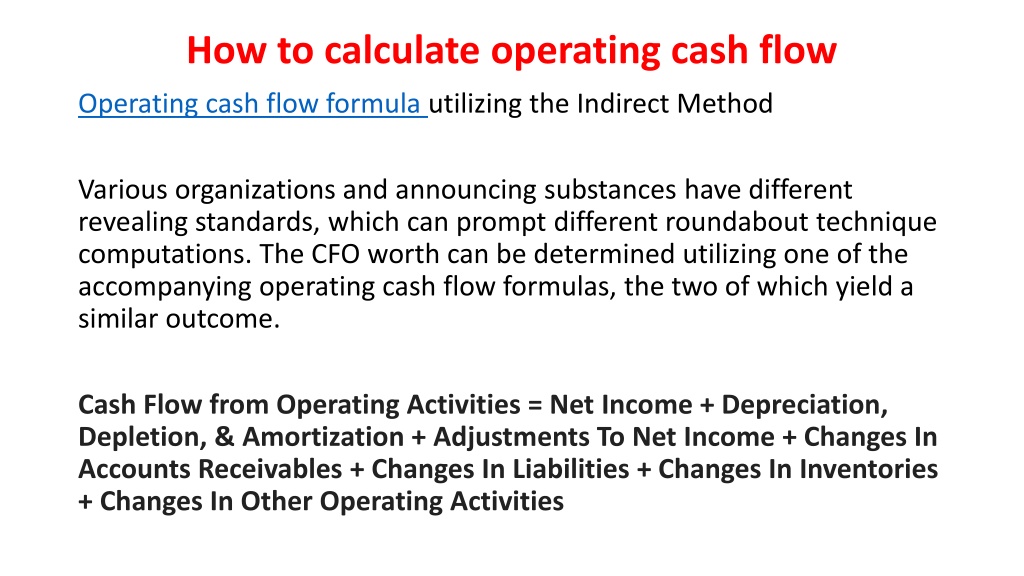 Ppt Operating Cash Flow Formula Definition And Examples Powerpoint Presentation Id11301745 5465