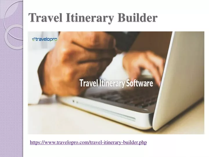 PPT Travel Itinerary Builder PowerPoint Presentation, free download