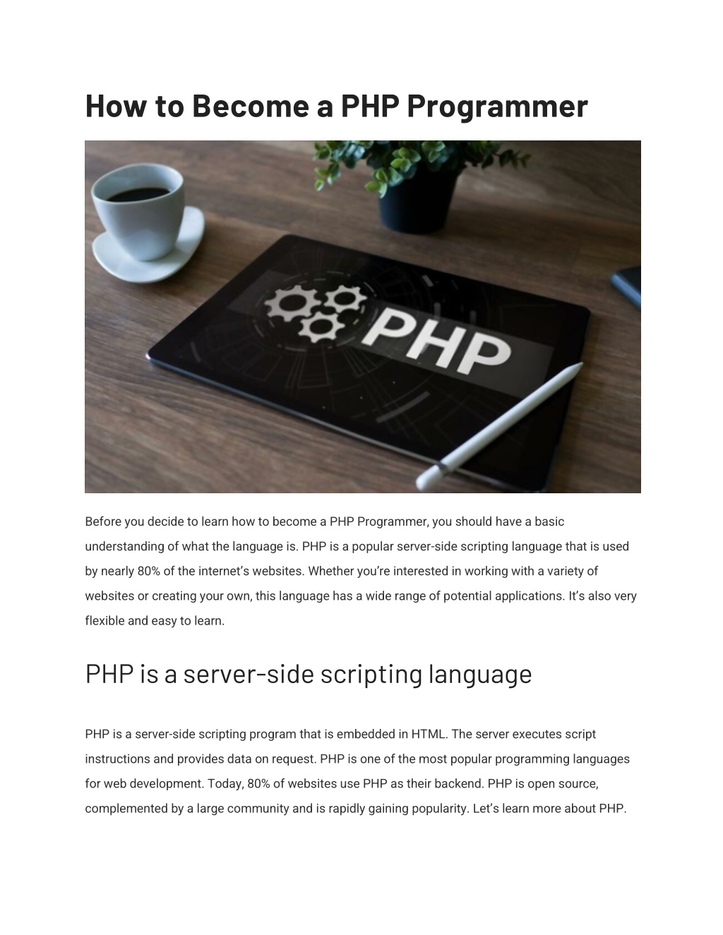 PPT - How To Become A PHP Programmer PowerPoint Presentation, Free ...