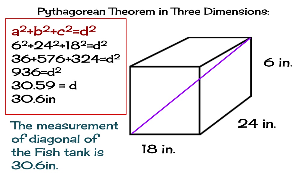 pythagorean theorem in three dimensions assignment