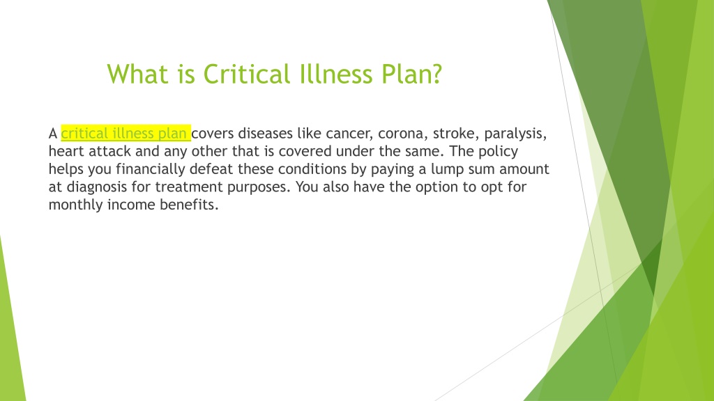 PPT All About Critical Illness Plan PowerPoint Presentation Free 