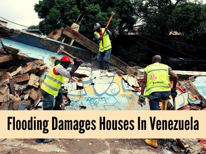 flooding damages houses in venezuela n.