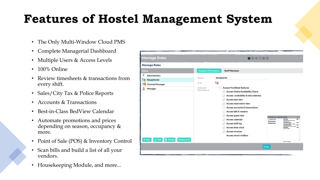 presentation of hostel management system