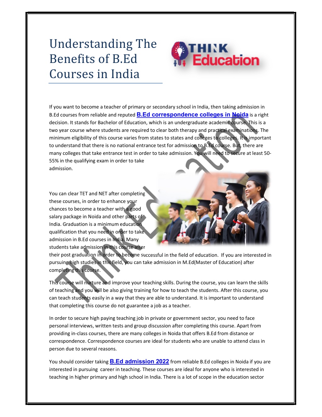 PPT - Understanding The Benefits Of B.Ed Courses In India PowerPoint ...