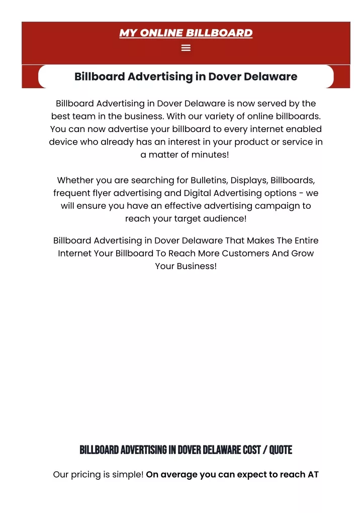 PPT Billboard Advertising in Birmingham Alabama PowerPoint