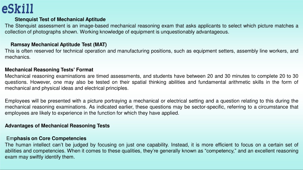 PPT Role Of Mechanical Reasoning Tests In Hiring PowerPoint Presentation ID 11311330