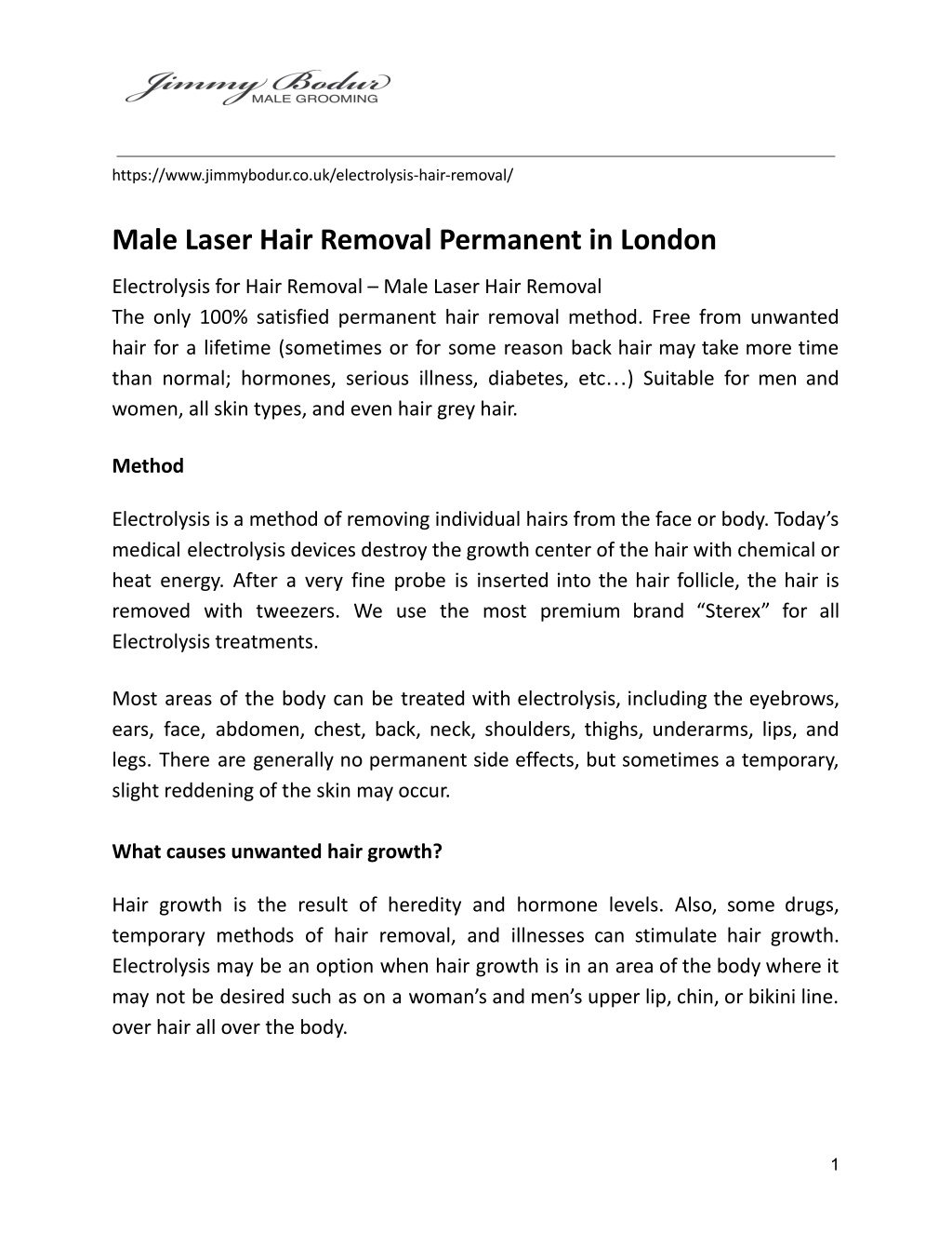 PPT Male Laser Hair Removal Permanent in London PowerPoint