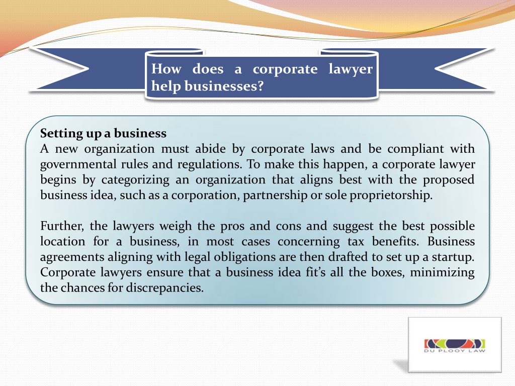 PPT - What does a corporate lawyer do? PowerPoint Presentation, free ...
