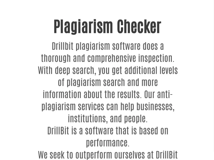 plagiarism checker for presentation