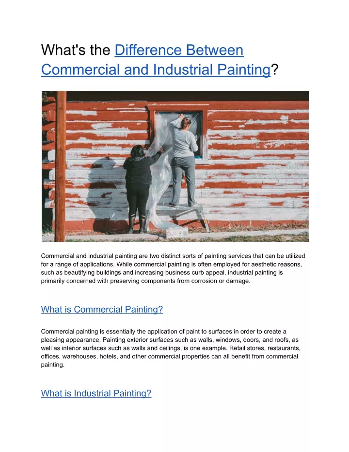 ppt-what-s-the-difference-between-commercial-and-industrial-painting