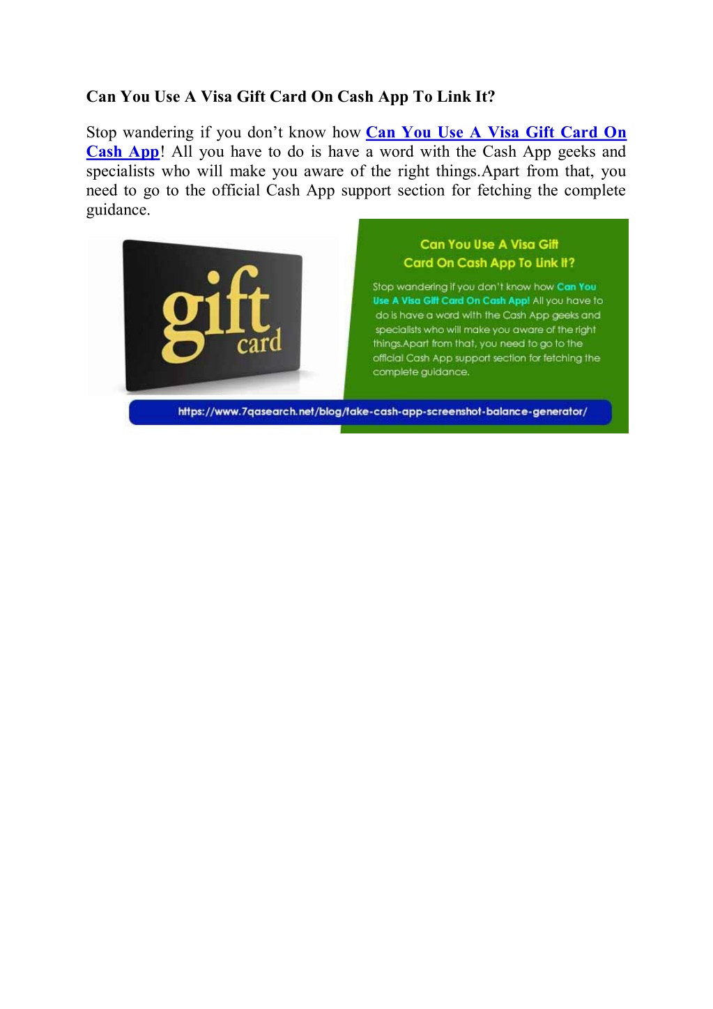 PPT Can You Use A Visa Gift Card On Cash App To Link It PowerPoint 