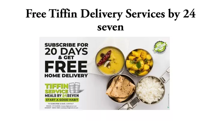 presentation on tiffin services