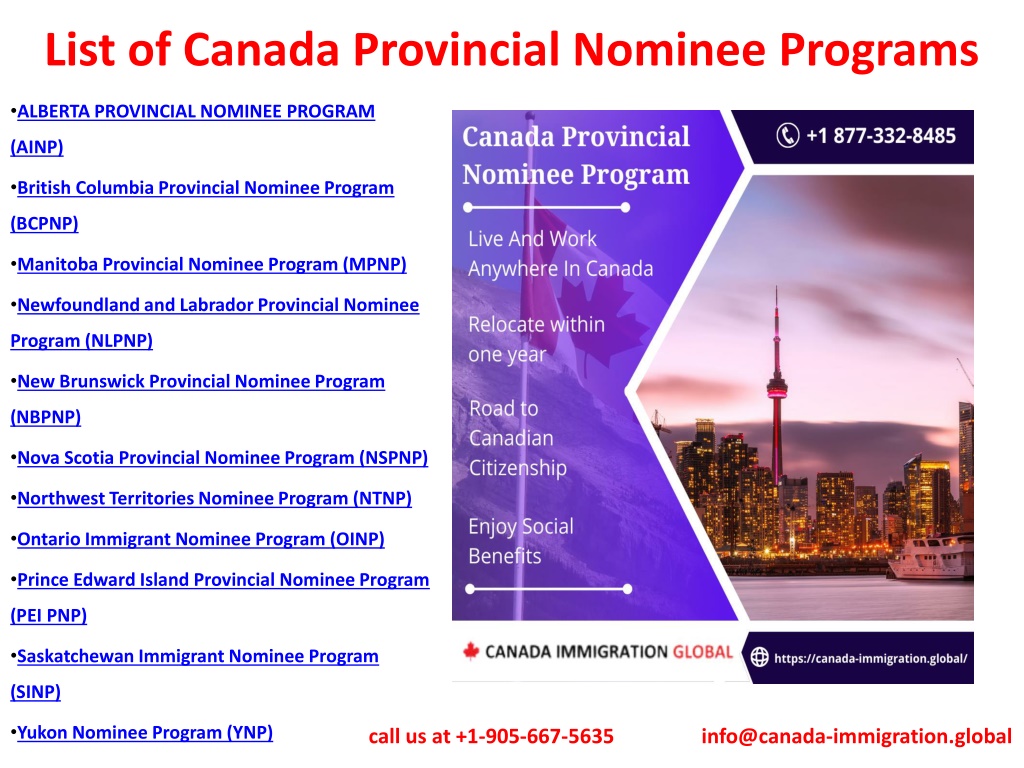 PPT - Provincial Nominee Program PowerPoint Presentation, Free Download ...