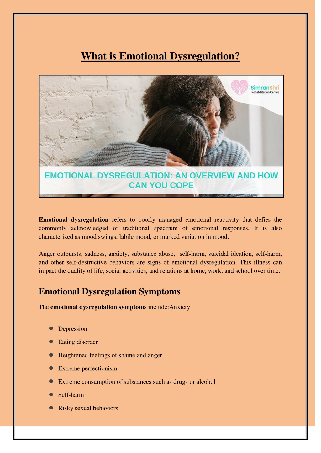 PPT - What Is Emotional Dysregulation PowerPoint Presentation, Free ...