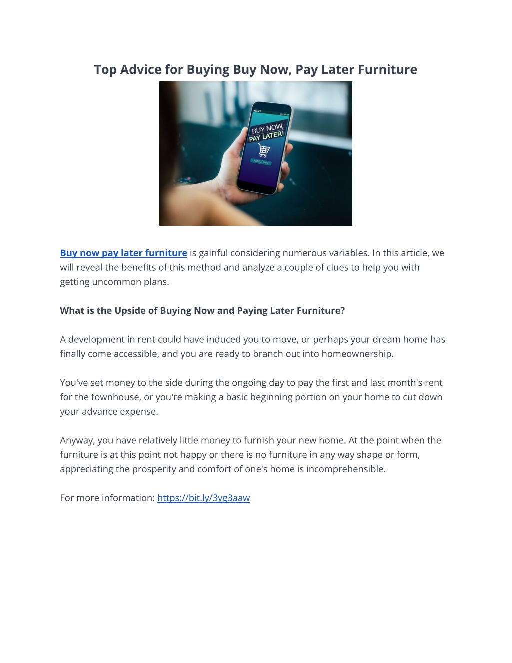 Ppt top advice for buying buy now pay later furniture powerpoint
