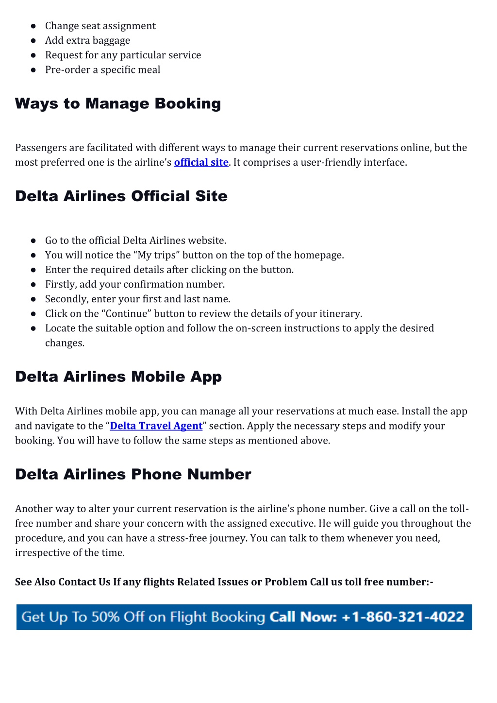 PPT - Manage your trips at one go with Delta Airlines My Trips ...