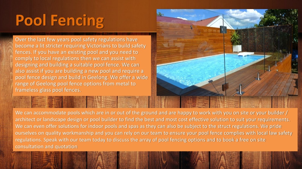 PPT Pool Fencing Geelong PowerPoint Presentation, free download ID